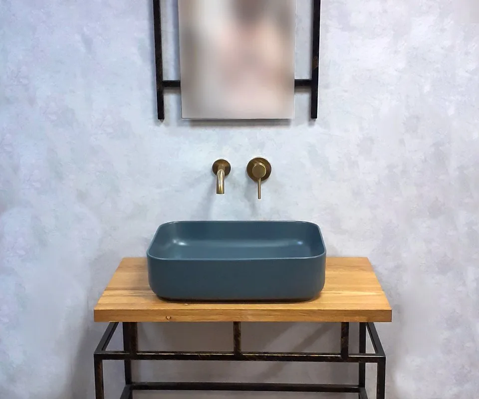 Накладная раковина Bronze de Luxe Scandi 6127-DGM тёмно-серая матовая Sancos — официальный сайт