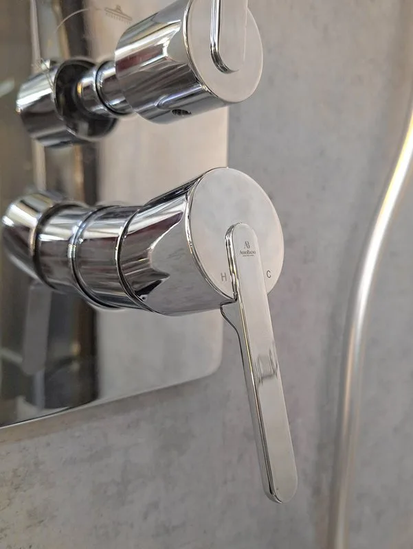 Душевой комплект AltroBagno Unione 040106 Cr, С ВНУТРЕННЕЙ ЧАСТЬЮ, хром Sancos — официальный сайт