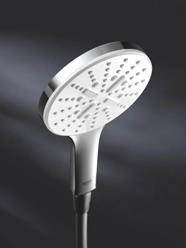 Душевая лейка Grohe Rainshower SmartActive 26574LS0 белая луна Sancos — официальный сайт