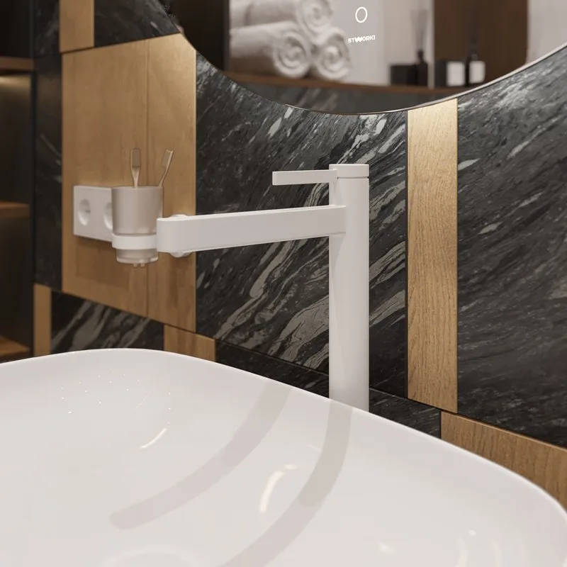 Смеситель для раковины Hansgrohe Finoris 260 76070700 матовый белый Sancos — официальный сайт