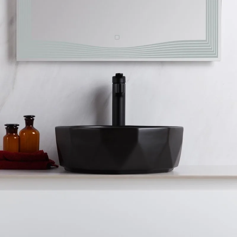 Накладная раковина BelBagno BB1409H301 41 черная Sancos — официальный сайт