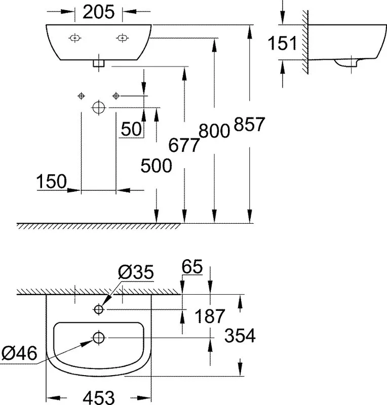 Раковина Grohe Bau Ceramic 39424000 Sancos — официальный сайт