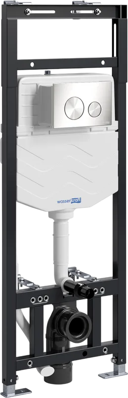 Система инсталляции для унитазов Wasserkraft Alme 15TLT.010.ME.BN02, с кнопкой смыва никель Sancos — официальный сайт