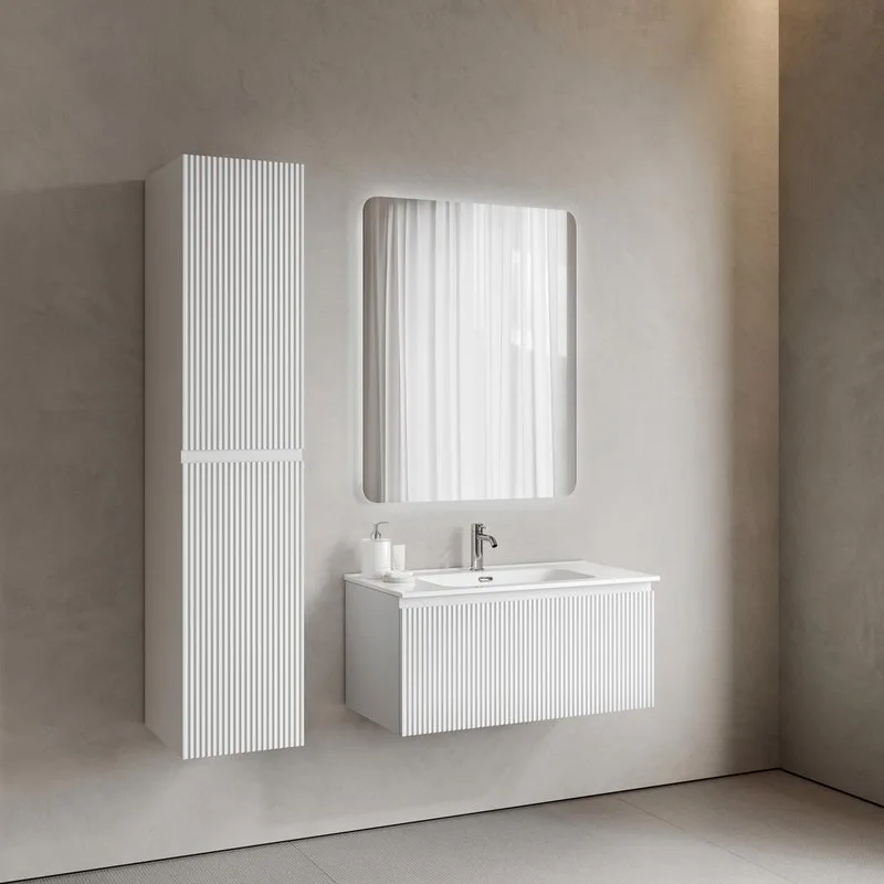 Тумба под раковину Sancos Snob R 1.0 90 подвесная Bianco (белый), SNR1.090W Sancos — официальный сайт