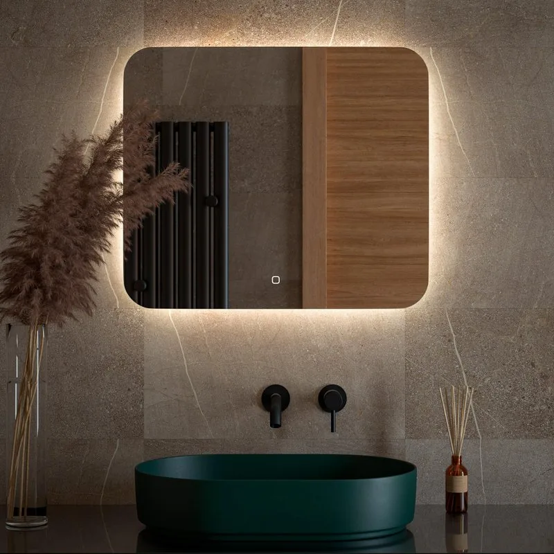 Зеркало Defesto Opti DF 2806SH 70х60 с LED-подсветкой, 4500К, сенсорный выключатель