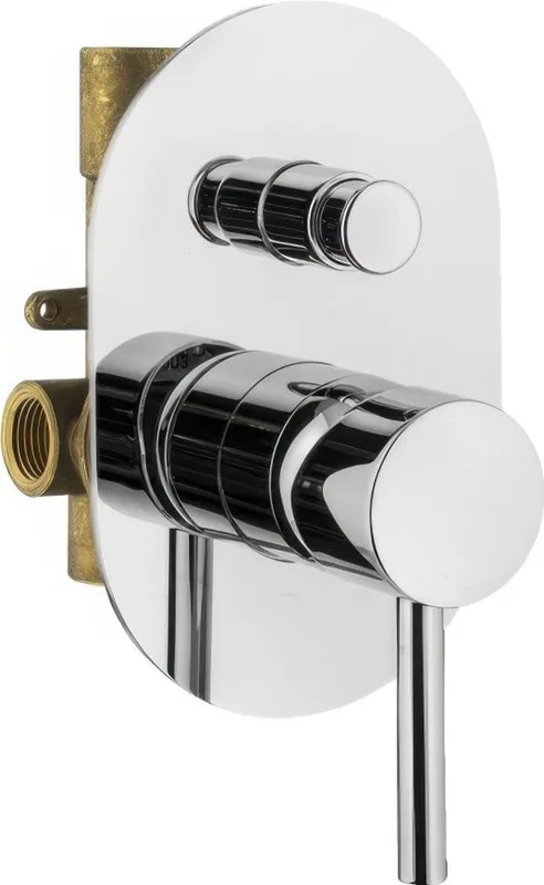 Встраиваемый смеситель Plumberia Selection Ixo KIT1001CR С ВНУТРЕННЕЙ ЧАСТЬЮ, хром Sancos — официальный сайт