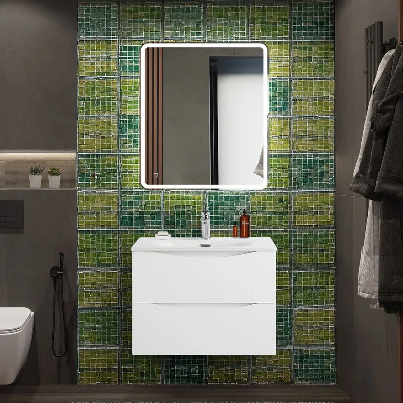 Тумба под раковину без столешницы BelBagno Marino-cer-n 70 подвесная, bianco lucido Sancos — официальный сайт