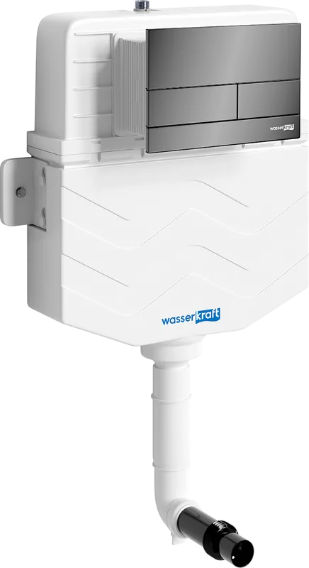 Смывной бачок скрытого монтажа Wasserkraft Aller 10TLT.031.ME.PB04, с кнопкой смыва черной Sancos — официальный сайт