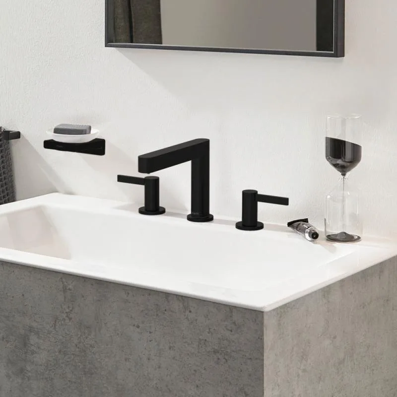 Смеситель для раковины Hansgrohe Finoris 110 76033670 матовый черный Sancos — официальный сайт