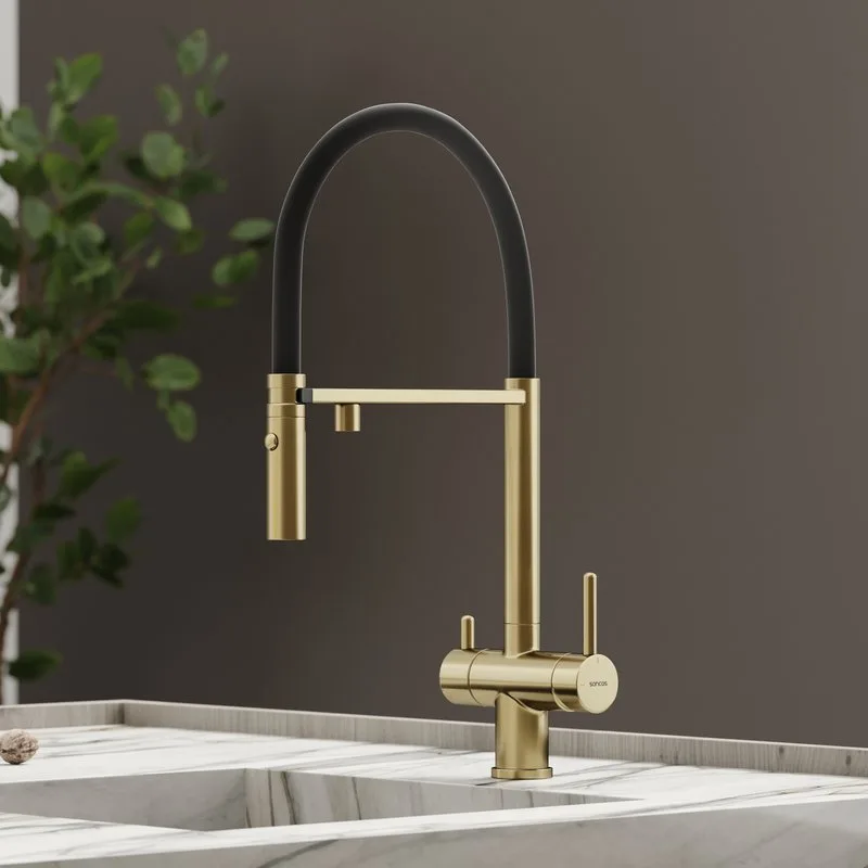 Смеситель для кухни Sancos Imola SC4010BGbh под фильтр, брашированное золото Sancos — официальный сайт