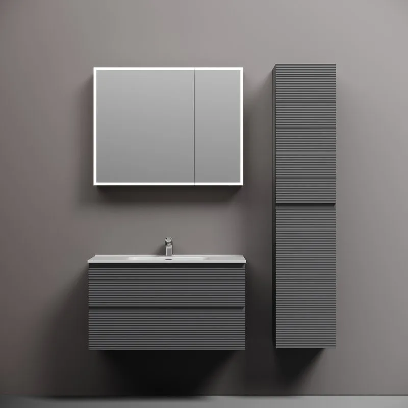 Тумба с раковиной Sancos Folk 90 grey soft, раковина CN7002 Sancos — официальный сайт