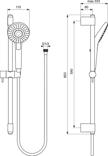 Душевой гарнитур Ideal Standard IdealRain B2233AA Sancos — официальный сайт