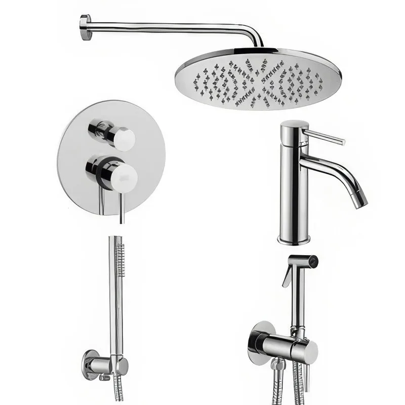 Комплект для ванной Paffoni Light KITZLIG018CR071 С ВНУТРЕННЕЙ ЧАСТЬЮ, хром Sancos — официальный сайт
