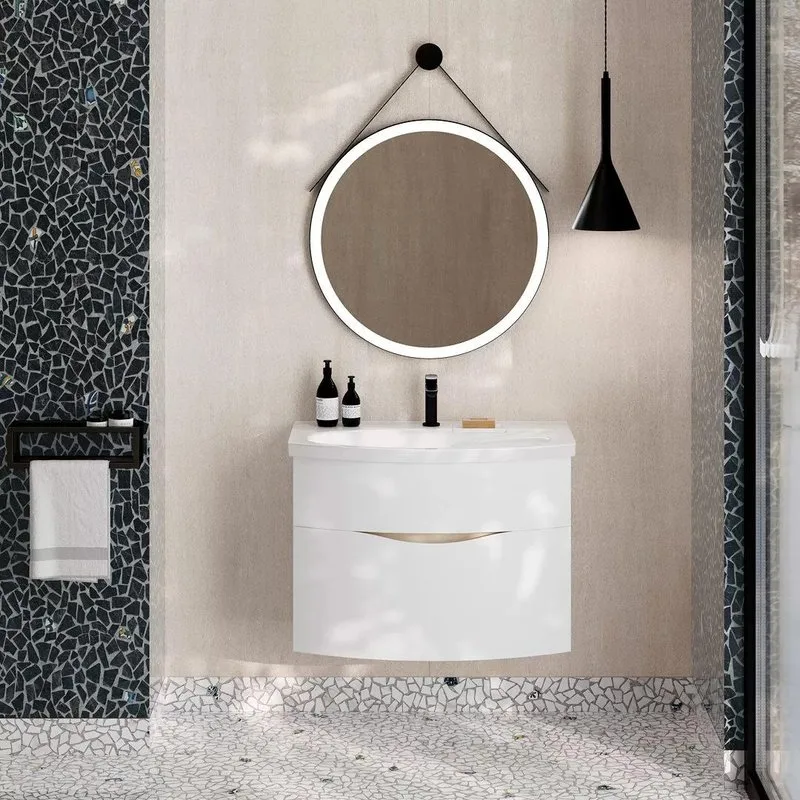 Тумба под раковину без столешницы KERAMA MARAZZI Riva 80 подвесная, белая матовая Sancos — официальный сайт