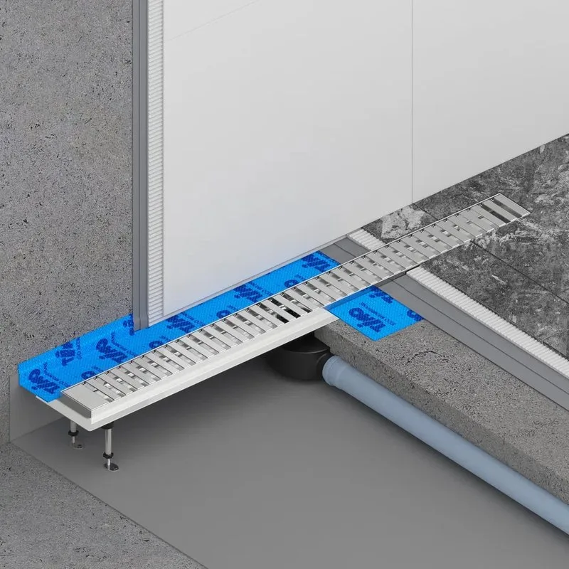Душевой трап (лоток) Timo Drain Systems DS230109/00 900 вставка lines, хром Sancos — официальный сайт