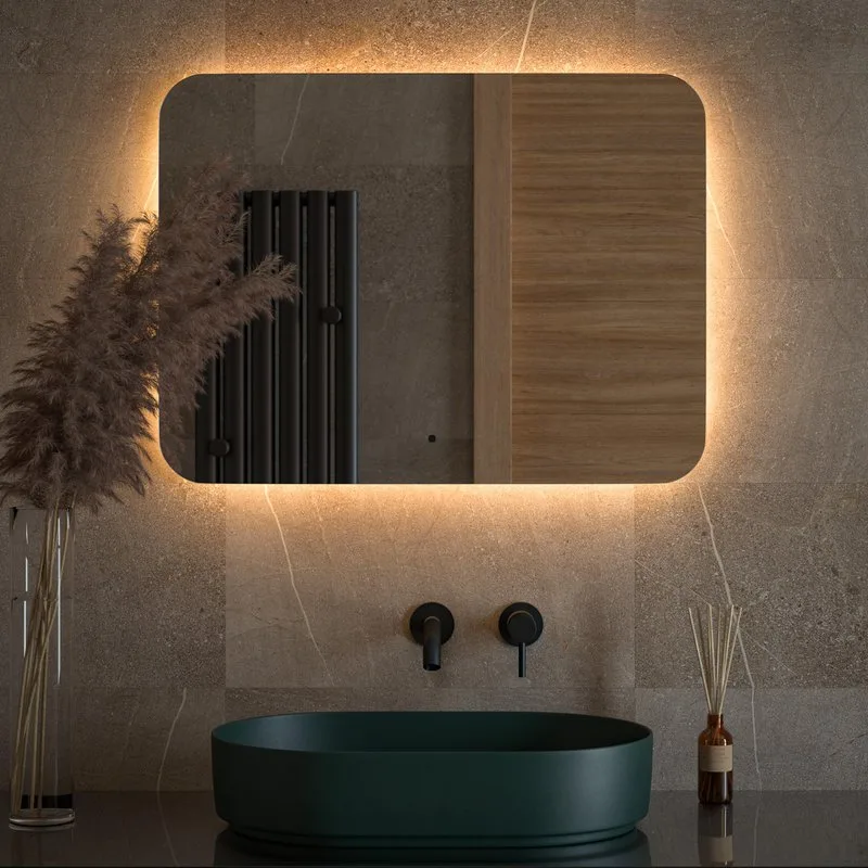 Зеркало Defesto Opti DF 2817RH 80х60 с LED-подсветкой, 3000К, инфракрасный выключатель