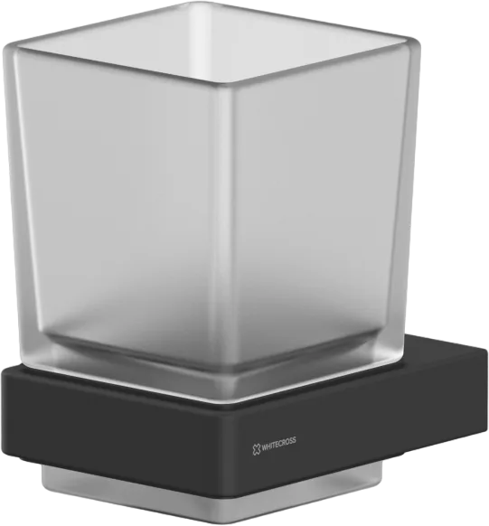 Стакан WHITECROSS Cubo CU2430BL черный матовый Sancos — официальный сайт