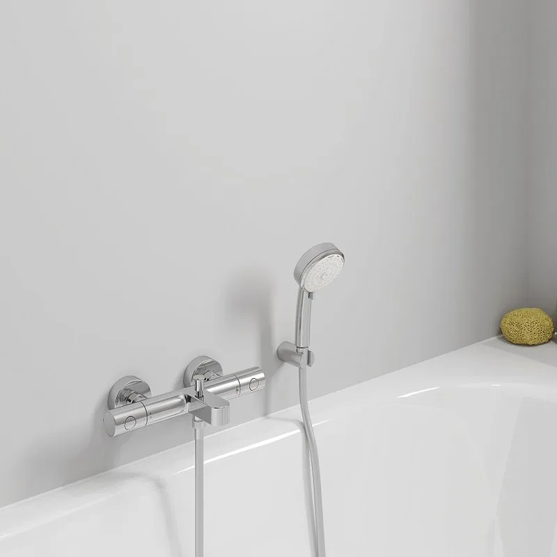 Термостатический смеситель Grohe Grohtherm 800 Cosmopolitan 34766000, для ванны с душем Sancos — официальный сайт