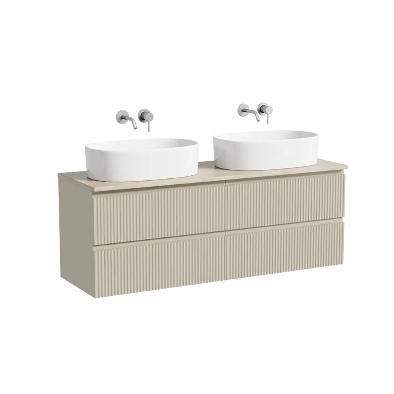 Тумба с раковиной Sancos Snob R 140 beige soft, столешница бежевая TT140A2, раковина CN6075 Sancos — официальный сайт