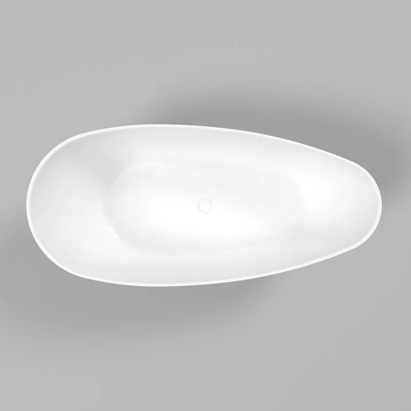 Ванна из искусственного камня WHITECROSS Spinel A 150x70 см, отдельностоящая, белая, овальная, с дон Sancos — официальный сайт