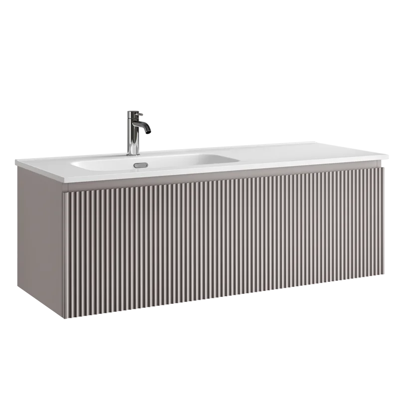 Тумба под раковину Sancos Snob R 1.0 120 подвесная Doha soft (пыльная роза), SNR1.0120LSM Sancos — официальный сайт