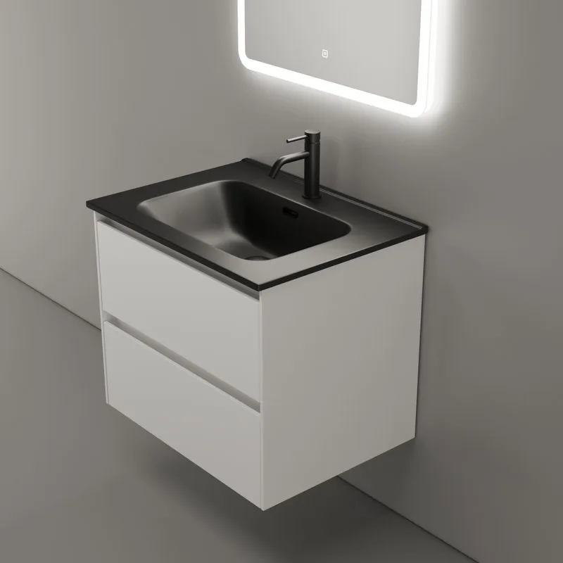 Тумба под раковину Sancos Cento 60 подвесная белый глянец, CN60W Sancos — официальный сайт