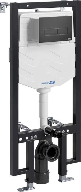 Система инсталляции для унитазов Wasserkraft Vils 56TLT.010.ME.MB03, с кнопкой смыва матовой черной Sancos — официальный сайт