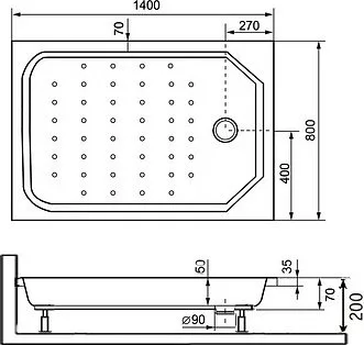 Поддон для душа RGW Style PR 80x140x7,5 Sancos — официальный сайт