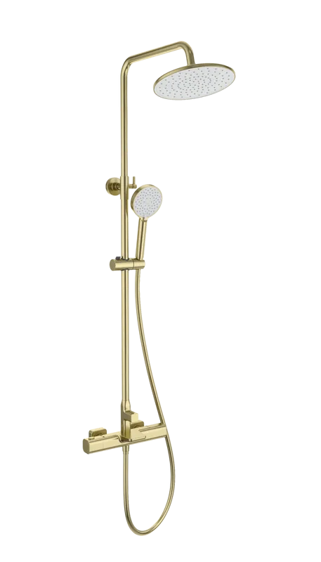 Душевая стойка Wonzon & Woghand Plate WW-C3017-A-BG, брашированное золото Sancos — официальный сайт