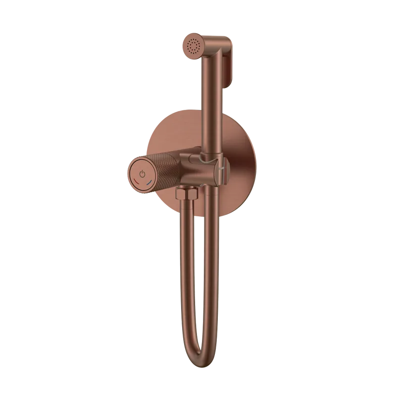 Гигиенический душ Boheme Tech 157-BRB со смесителем, С ВНУТРЕННЕЙ ЧАСТЬЮ, brushed bronze Sancos — официальный сайт