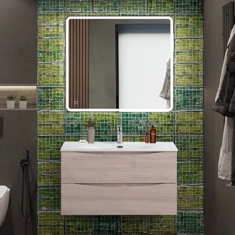 Тумба под раковину без столешницы BelBagno Marino-cer-n 90 подвесная, rovere grigio Sancos — официальный сайт