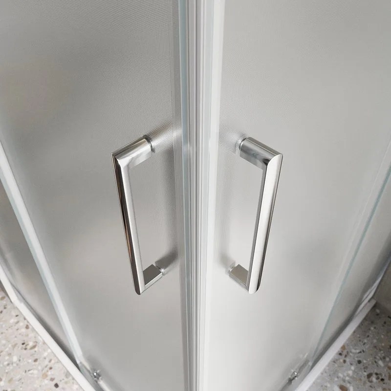 Душевой уголок BelBagno Luce AH-21-110/90-P-Cr профиль хром, стекло рифленое Sancos — официальный сайт