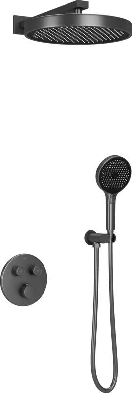 Душевой комплект Sancos Space SC3006GMG, вороненая сталь, С ВНУТРЕННЕЙ ЧАСТЬЮ Sancos — официальный сайт
