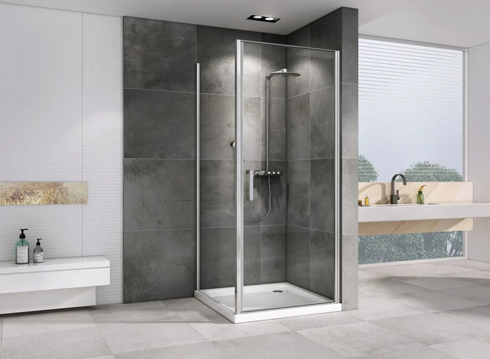 Душевой уголок Abber Sonnenstrand AG04070-S75 75x70, профиль хром, стекло прозрачное Sancos — официальный сайт