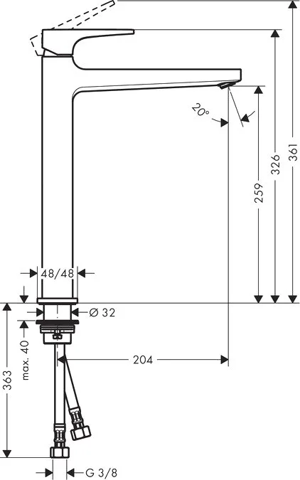 Смеситель для раковины Hansgrohe Metropol 32512000 с донным клапаном Push-Open Sancos — официальный сайт