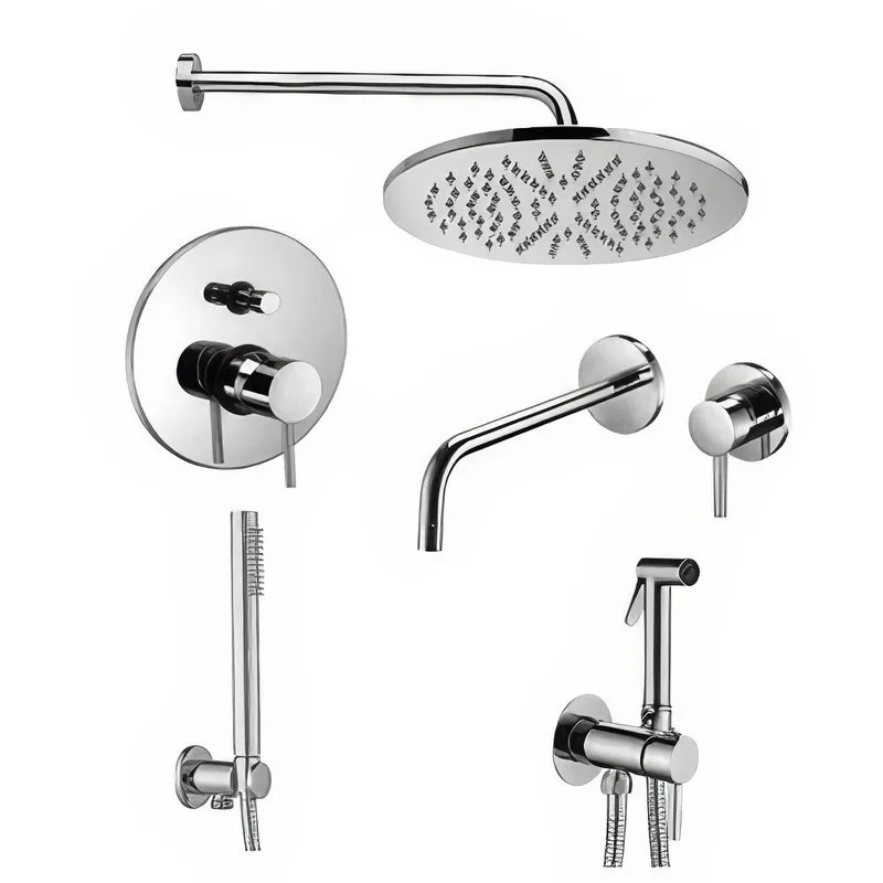 Комплект для ванной Paffoni Light KITZLIG015CR006 С ВНУТРЕННЕЙ ЧАСТЬЮ, хром Sancos — официальный сайт