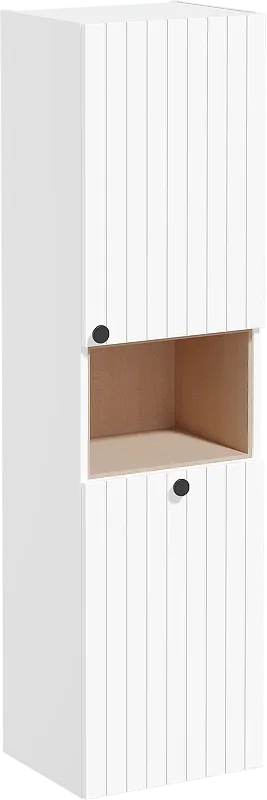 Шкаф-пенал для ванной VitrA Root Groove 40 R, с бельевой корзиной, матовый белый Sancos — официальный сайт