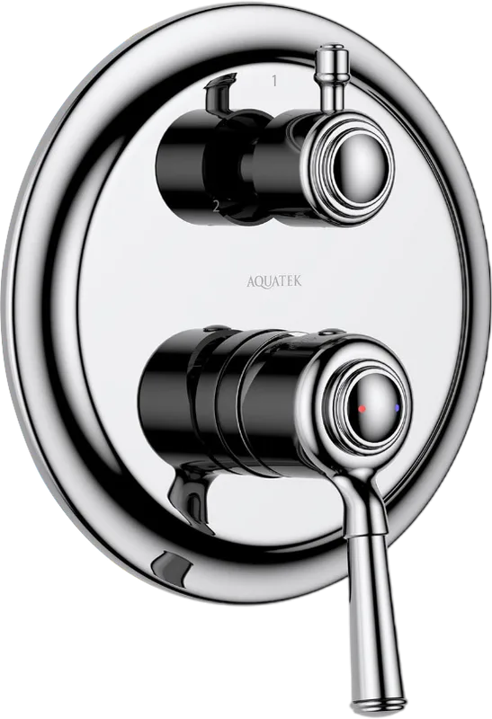 Встраиваемый смеситель AQUATEK Классик AQ1547CR С ВНУТРЕННЕЙ ЧАСТЬЮ, 3 режима, хром Sancos — официальный сайт