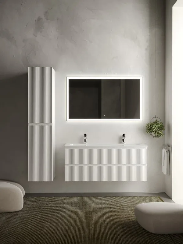 Тумба с раковиной Sancos Snob R 120 см, bianco, раковина CN7016 Sancos — официальный сайт