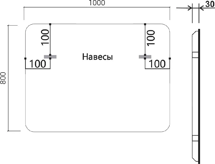 Зеркало Vincea VLM-3VC100-2 100x80 с подсветкой и антизапотевателем Sancos — официальный сайт