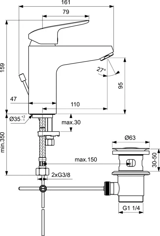 Комплект для ванной Ideal Standard Ceraflex BD001AA Sancos — официальный сайт