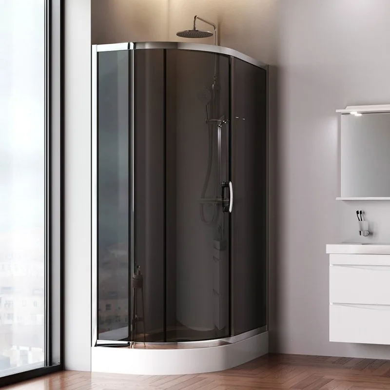 Душевой уголок AM.PM Like W83UG-302U120CG 120x80 профиль хром, стекло тонированное Sancos — официальный сайт
