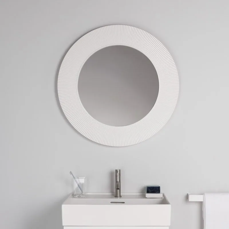 Зеркало круглое Laufen Kartell by Laufen 80 белое Sancos — официальный сайт