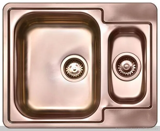 Мойка LINE 50 MONARCH COPPER 615X500  в компл. с выпуском без сифона, , Sancos — официальный сайт