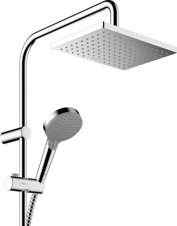 Душевая стойка Hansgrohe Vernis Shape 26286000 Showerpipe 230 1jet, с термостатом, хром Sancos — официальный сайт
