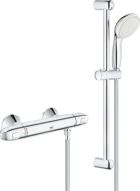 Термостатический смеситель Grohe Grohtherm 1000 34151004 с душевым гарнитуром Sancos — официальный сайт