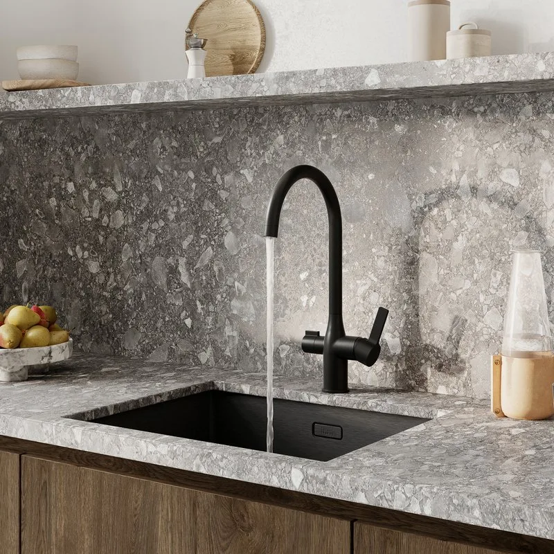 Смеситель для кухни IDDIS Pure PURBLFJi05 черный матовый Sancos — официальный сайт