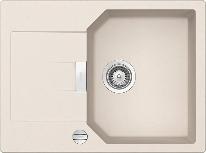 Мойка кухонная Schock Manhattan 45D Cristalite с клапаном-автоматом, эверест Sancos — официальный сайт