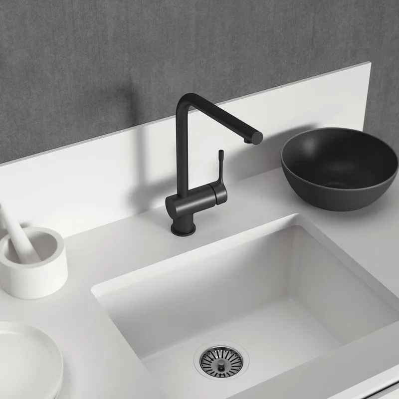 Смеситель для кухни Ideal Standard Ceraline BC174XG черный Sancos — официальный сайт