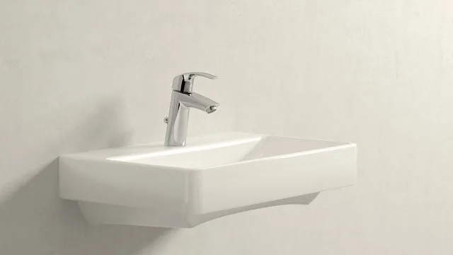 Смеситель для раковины Grohe 23322001 хром Sancos — официальный сайт